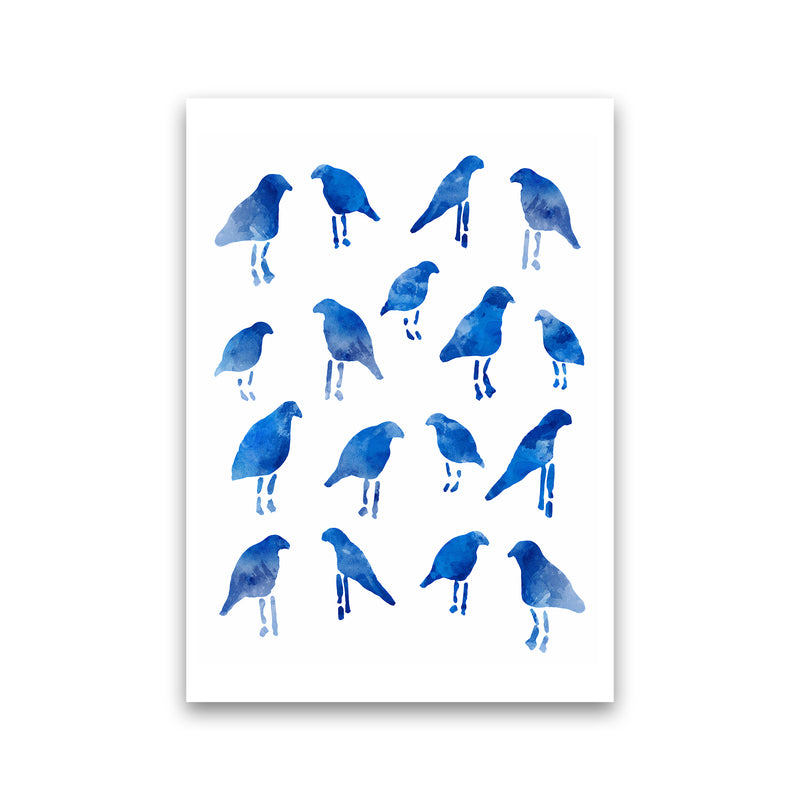 Watercolor Blue Birds Art Print by Seven Trees Design Print Only