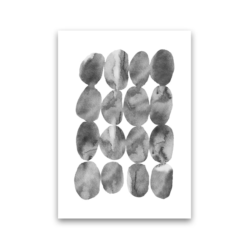 Watercolor Grey Stones Art Print by Seven Trees Design Print Only