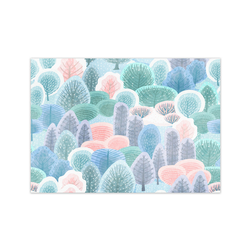 Happy Forest Art Print by Seven Trees Design Print Only