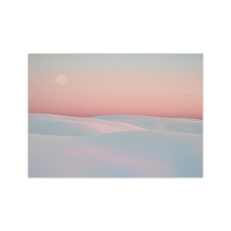 Moon And Dunes Art Print by Seven Trees Design Print Only