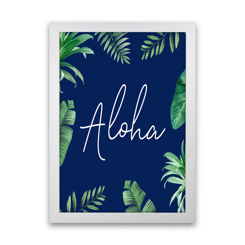 Aloha Botanical Art Print by Seven Trees Design White Grain