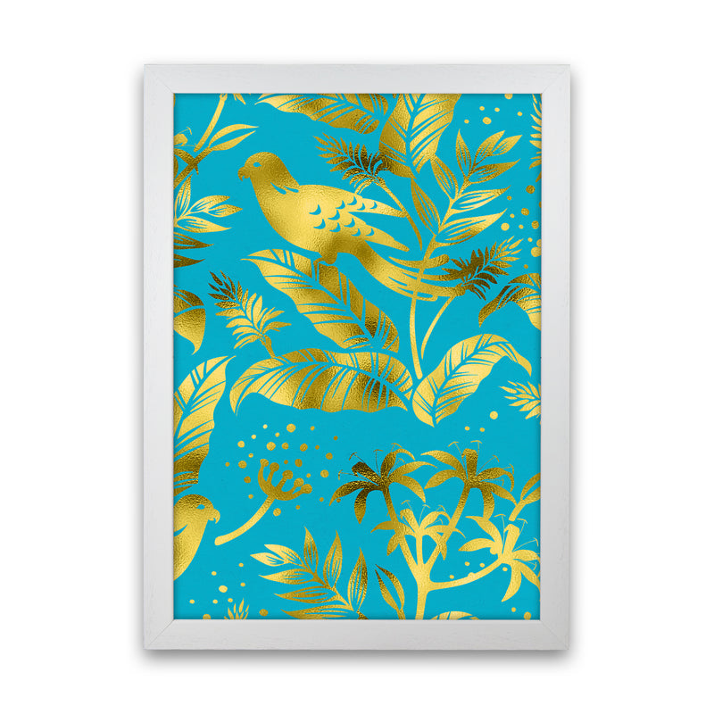 Gold Fauna Art Print by Seven Trees Design White Grain