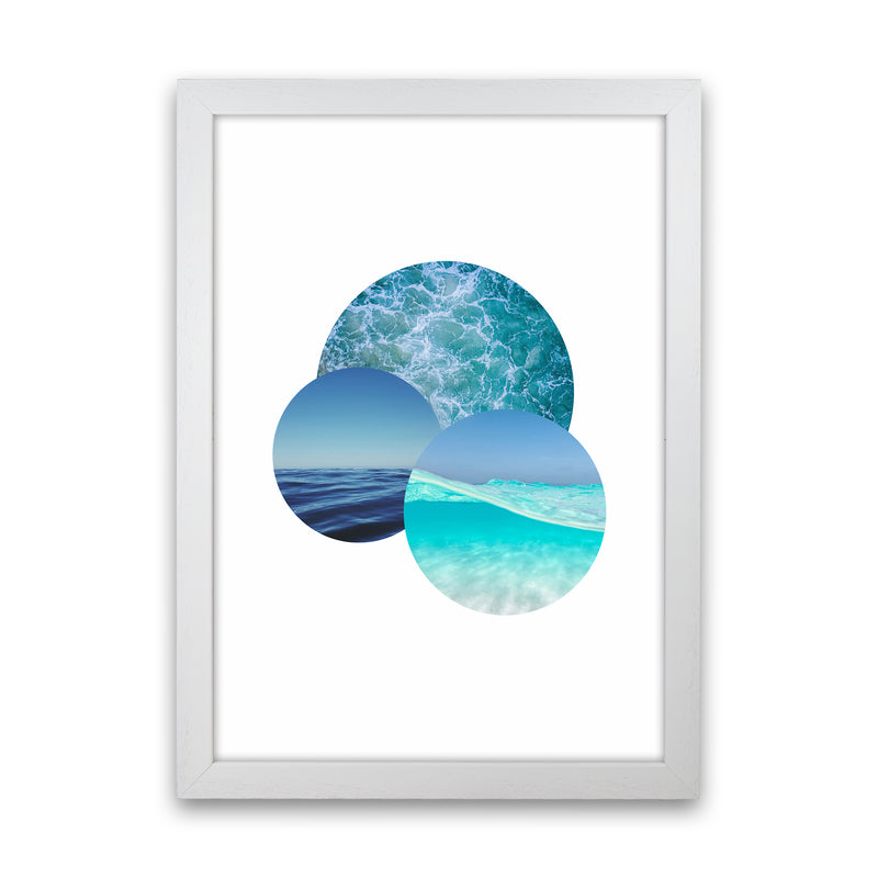 Ocean Planets Art Print by Seven Trees Design White Grain