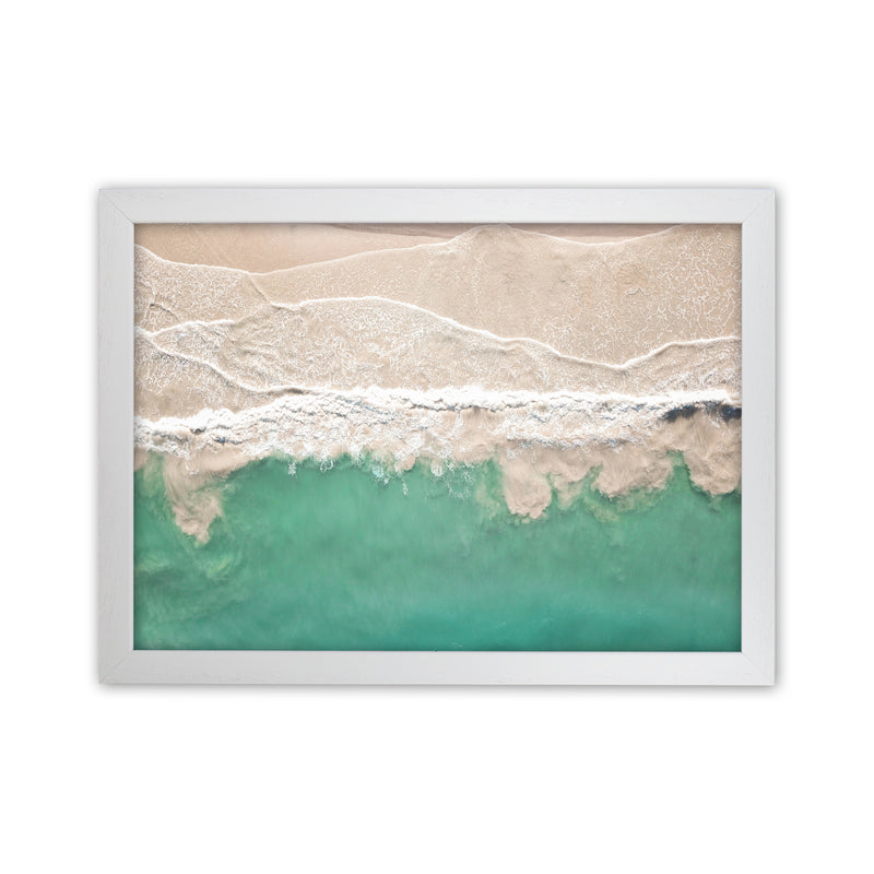 Sea From The Sky Photography Art Print by Seven Trees Design White Grain