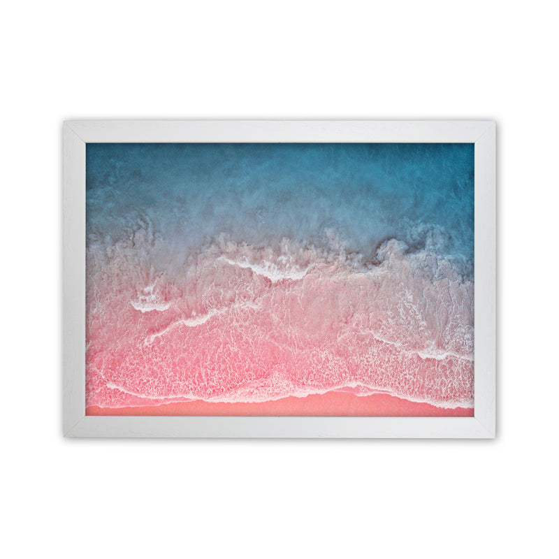 The Pink Ocean Photography Art Print by Seven Trees Design White Grain