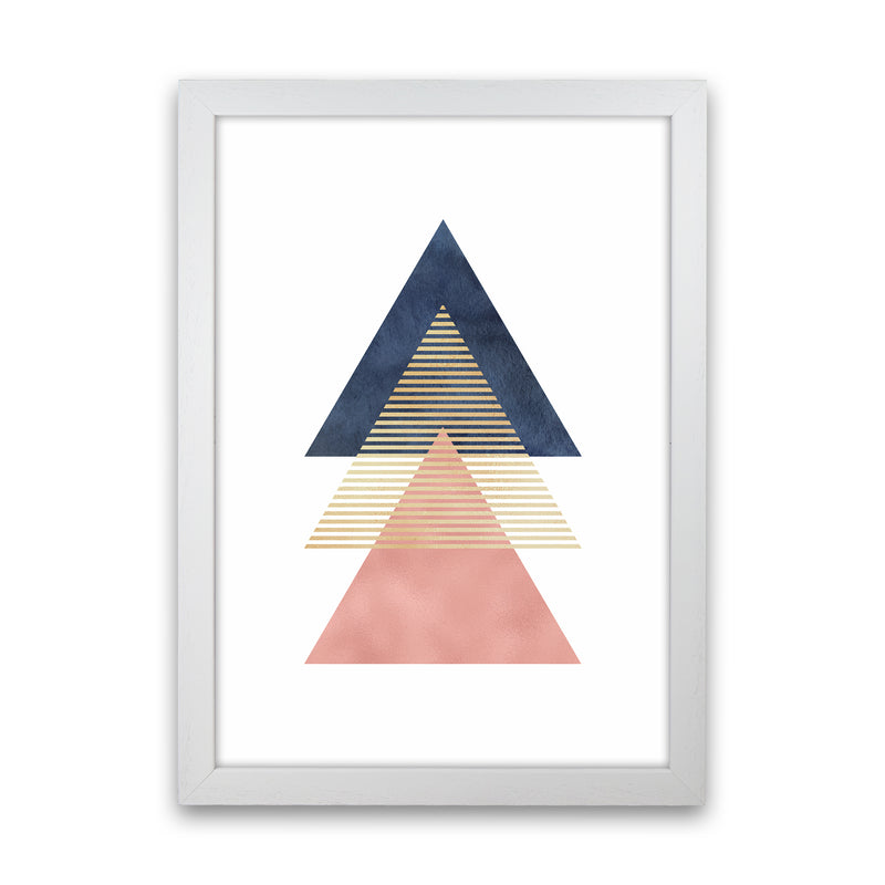 The Triangles Art Print by Seven Trees Design White Grain