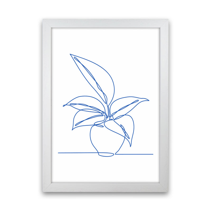 One Line Plant I Art Print by Seven Trees Design White Grain