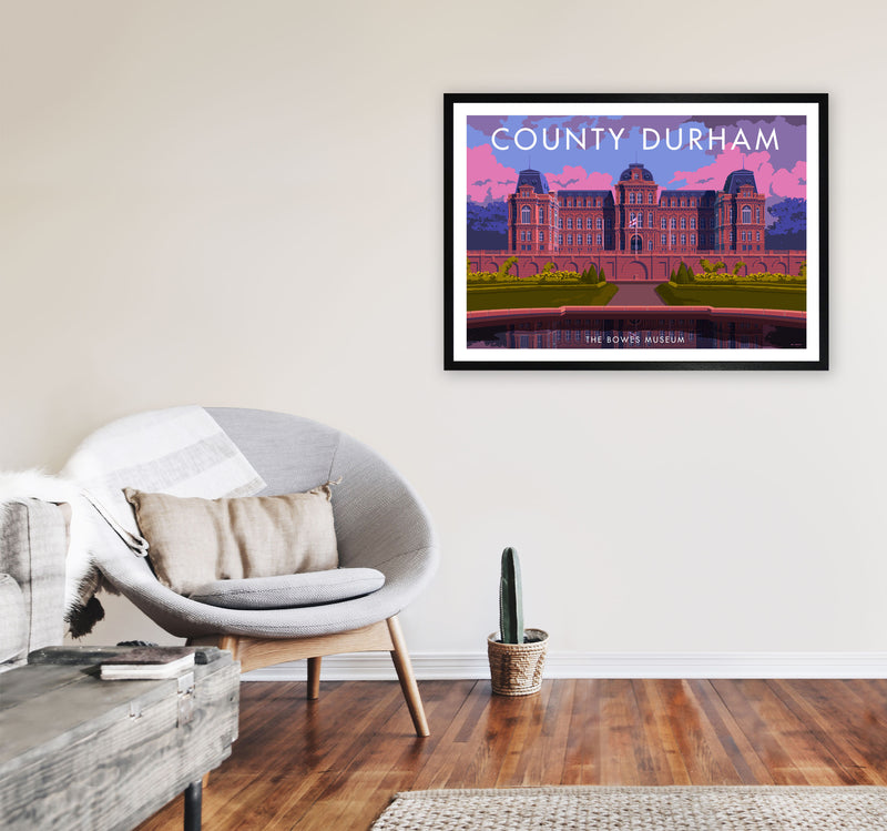County Durham by Stephen Millership A1 White Frame