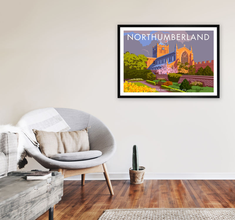 Northumberland by Stephen Millership A1 White Frame