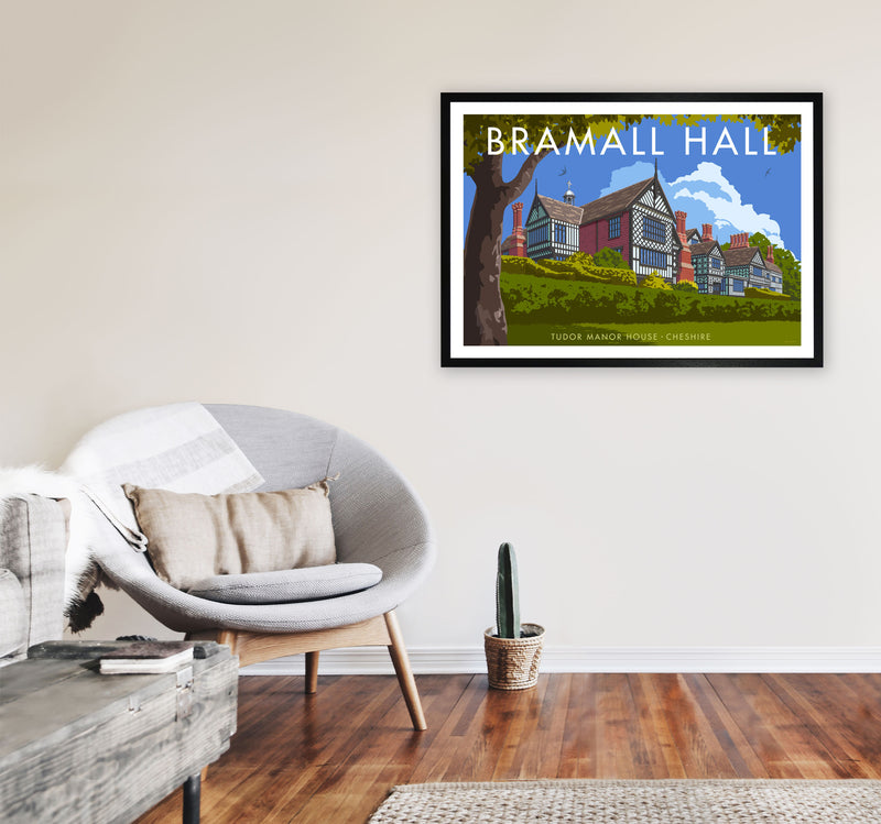 Bramall Hall by Stephen Millership A1 White Frame