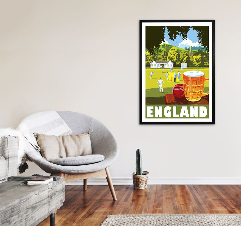 England by Stephen Millership A1 White Frame