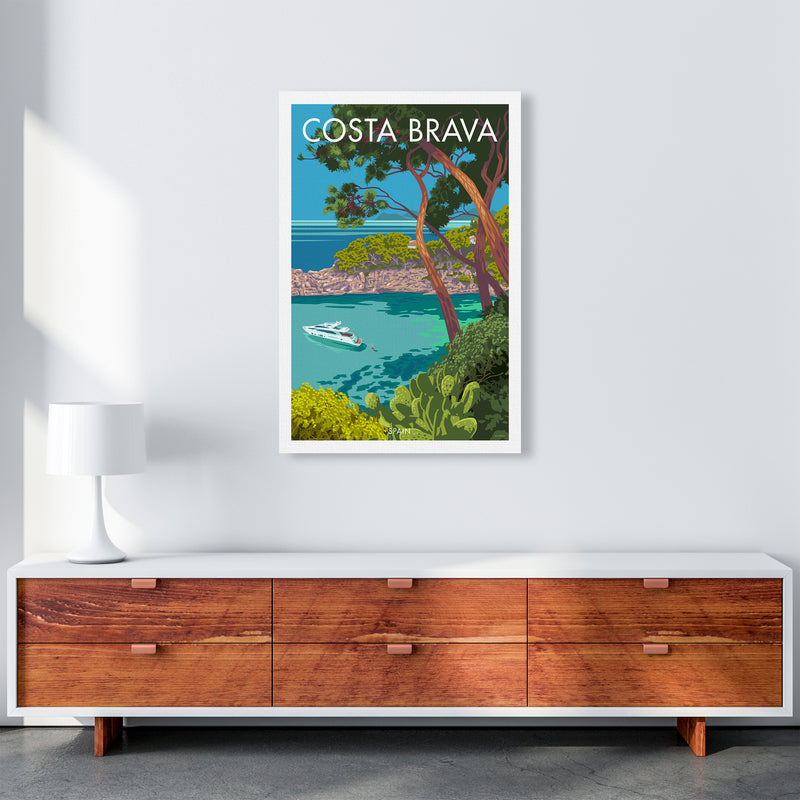 Costa Brava Travel Art Print By Stephen Millership A1 Canvas