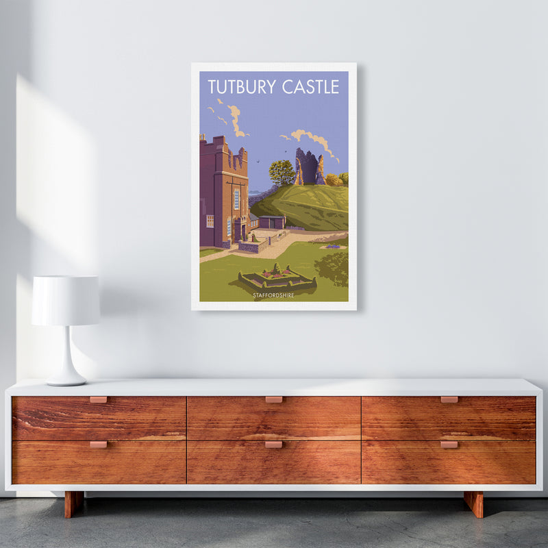 Tutbury Castle Travel Art Print By Stephen Millership A1 Canvas