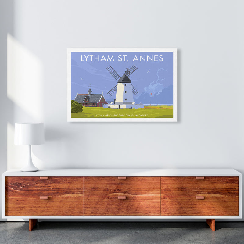 Lytham Windmill Art Print by Stephen Millership A1 Canvas