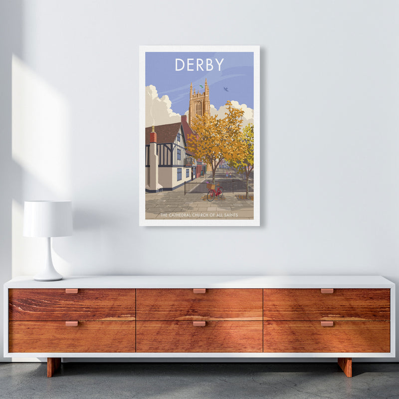 Derby Travel Art Print by Stephen Millership A1 Canvas