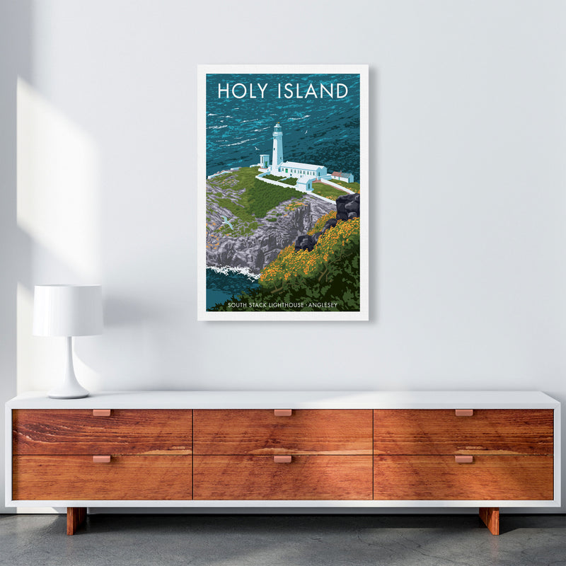Holy Island by Stephen Millership A1 Canvas