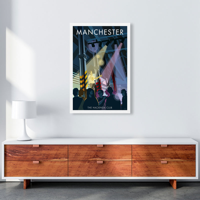 The Haçienda Club Manchester Framed Digital Art Print by Stephen Millership A1 Canvas