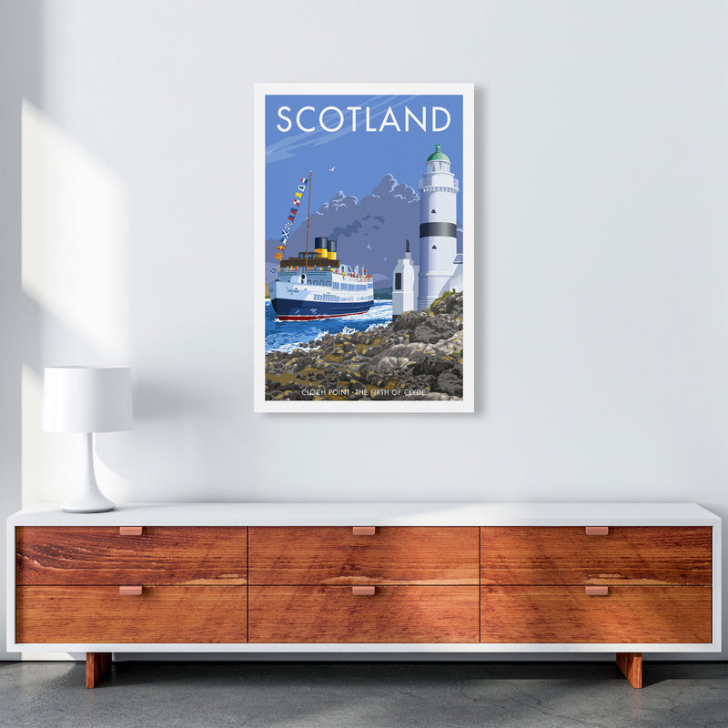 Cloch Point Scotland Framed Digital Art Print by Stephen Millership A1 Canvas