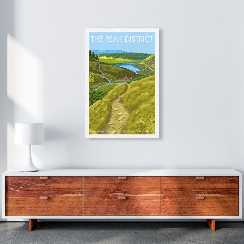 The Peak District Framed Digital Art Print by Stephen Millership A1 Canvas