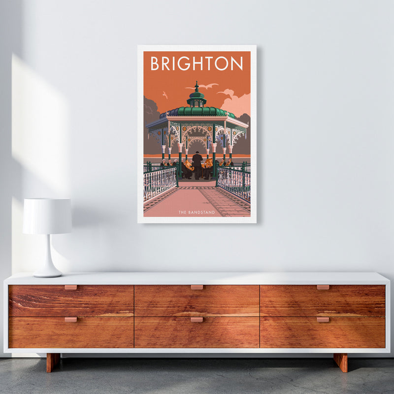 Brighton Bandstand Framed Wall Art Print by Stephen Millership, Art Poster A1 Canvas