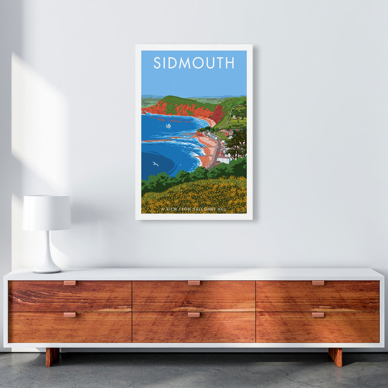 Sidmouth Art Print by Stephen Millership A1 Canvas