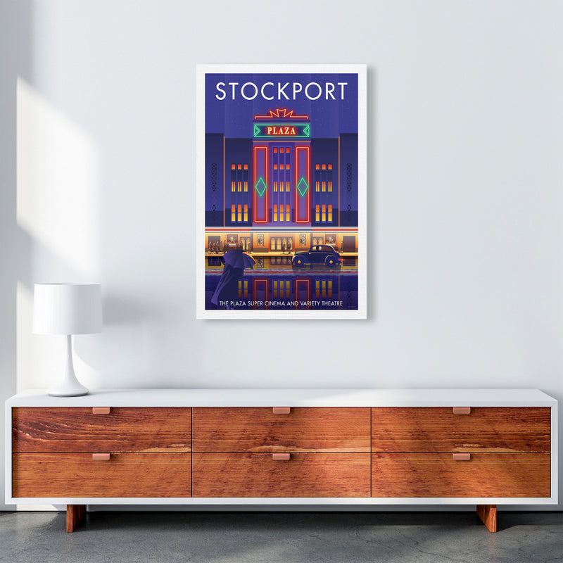 Stockport Plaza Framed Digital Art Print by Stephen Millership A1 Canvas