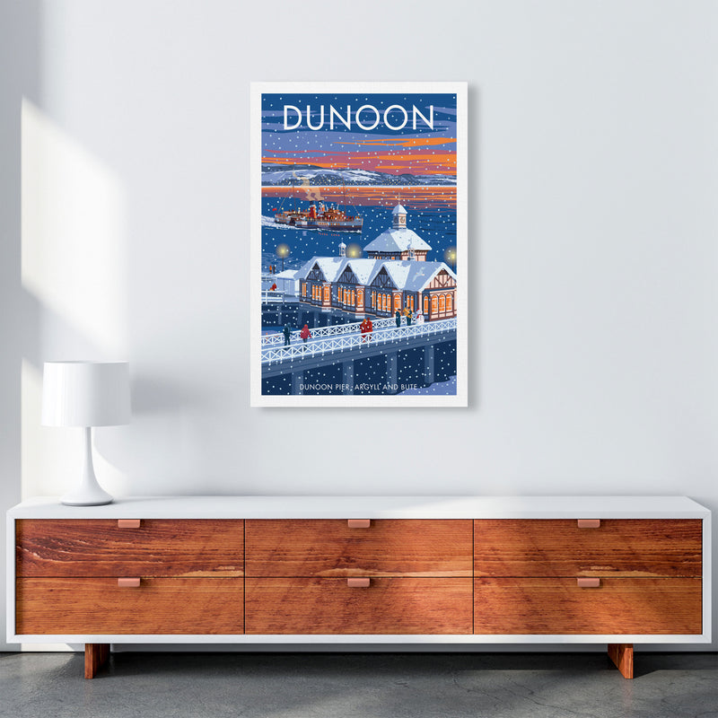 Dunoon Pier Art Print by Stephen Millership A1 Canvas
