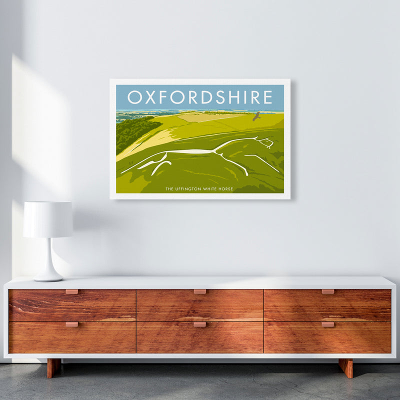 The Uffington White Horse Oxfordshire Art Print by Stephen Millership A1 Canvas