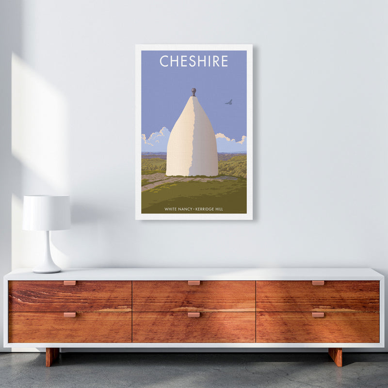 Cheshire White Nancy Travel Art Print by Stephen Millership A1 Canvas