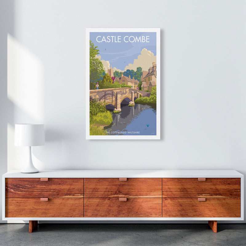Wiltshire Castle Combe Art Print by Stephen Millership A1 Canvas