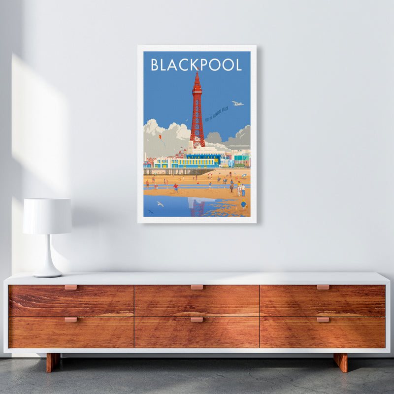 Blackpool 3 Art Print by Stephen Millership A1 Canvas