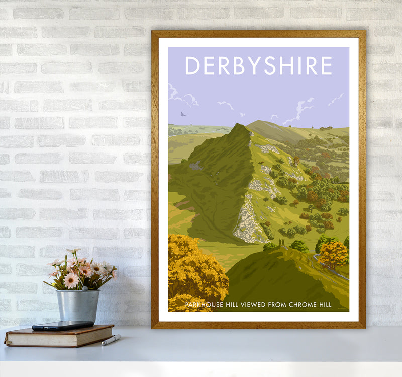 Derbyshire Chrome Hill Travel Art Print By Stephen Millership A1 Print Only