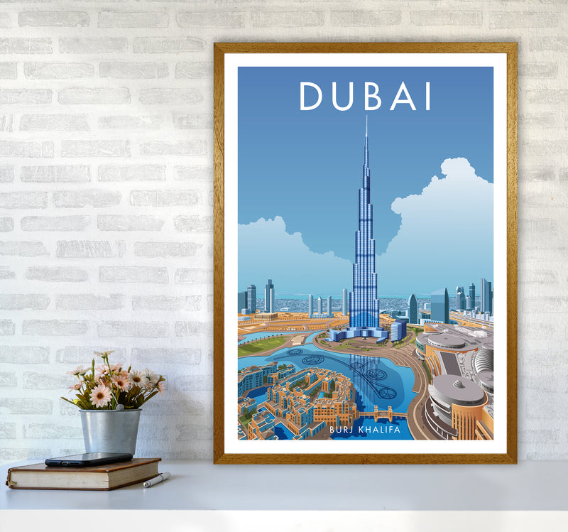 Dubai Travel Art Print By Stephen Millership A1 Print Only