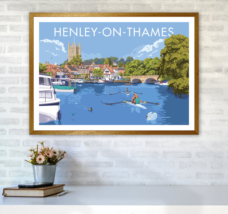Henley On Thames Travel Art Print By Stephen Millership A1 Print Only