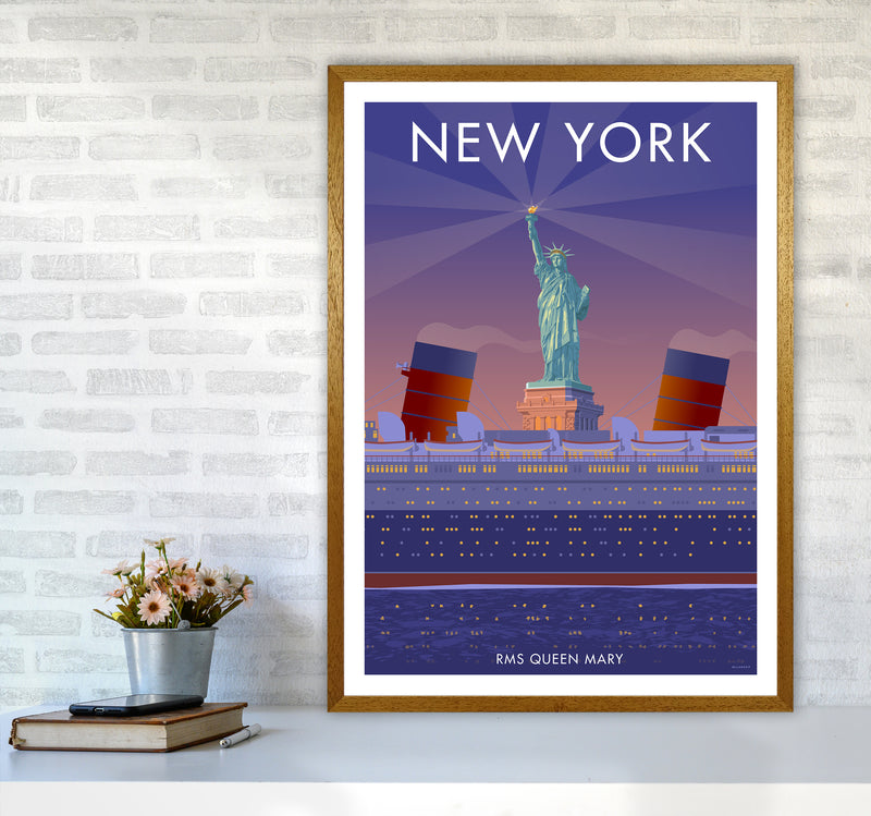 New York Travel Art Print By Stephen Millership A1 Print Only