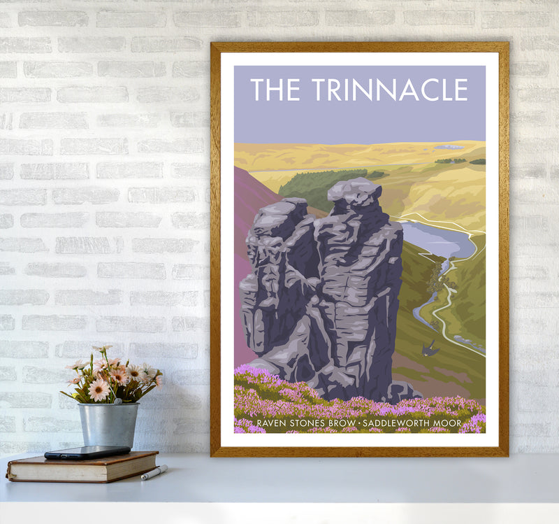 Saddleworth Trinnacle Travel Art Print By Stephen Millership A1 Print Only