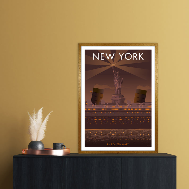 New York Sepia Art Print by Stephen Millership A1 Print Only