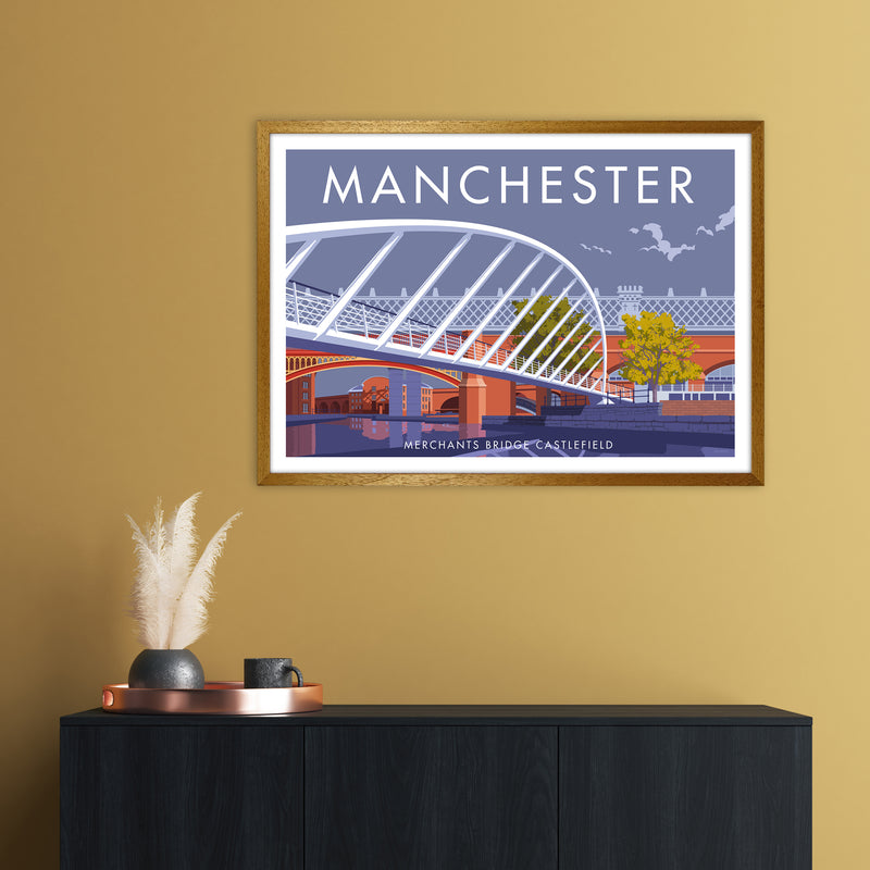 Manchester Merchants Bridge Art Print by Stephen Millership A1 Print Only
