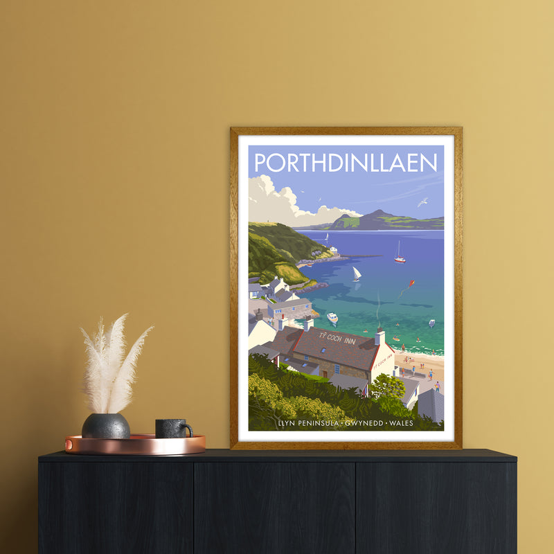 Wales Porthdinllaen Art Print by Stephen Millership A1 Print Only