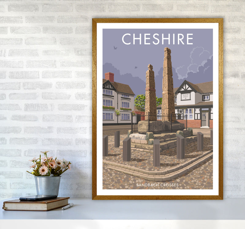 Cheshire Sandbach Travel Art Print by Stephen Millership A1 Print Only