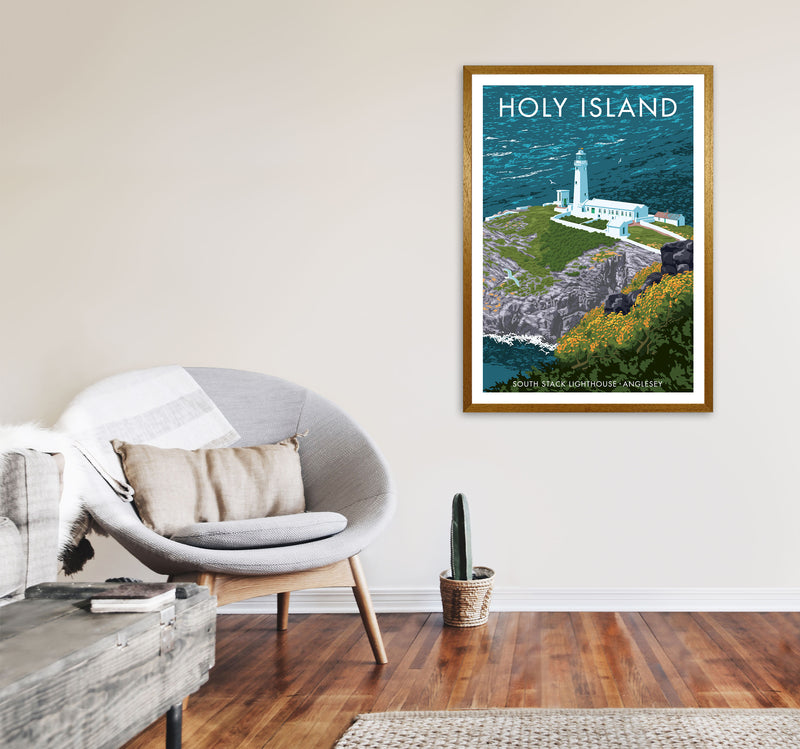 Holy Island by Stephen Millership A1 Print Only