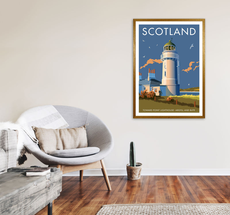 Toward Point Lighthouse Scotland Art Print by Stephen Millership A1 Print Only