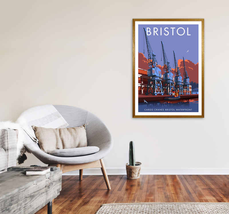Bristol Waterfront Art Print by Stephen Millership A1 Print Only