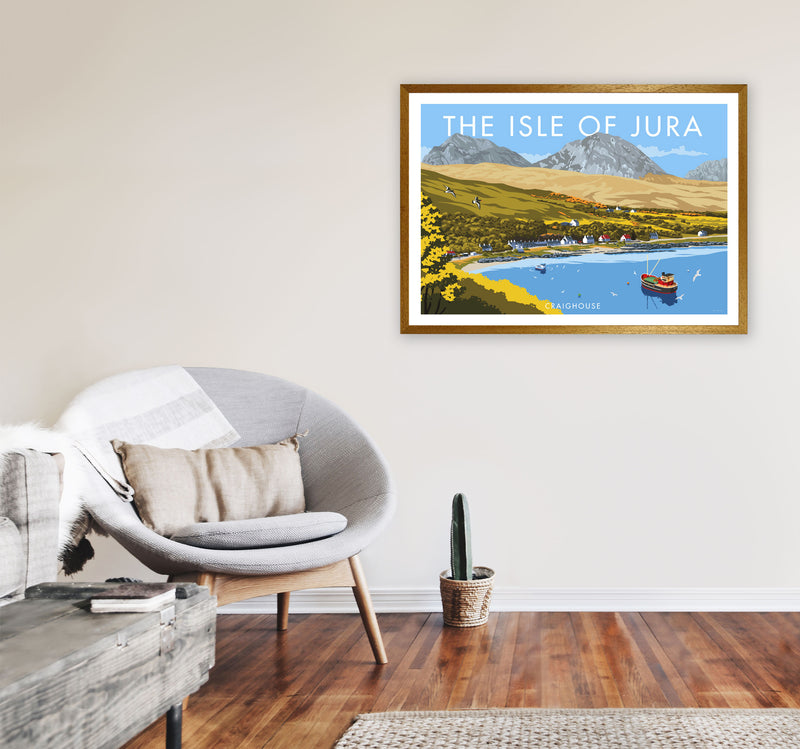 The Isle Of Jura Craighouse Art Print by Stephen Millership A1 Print Only