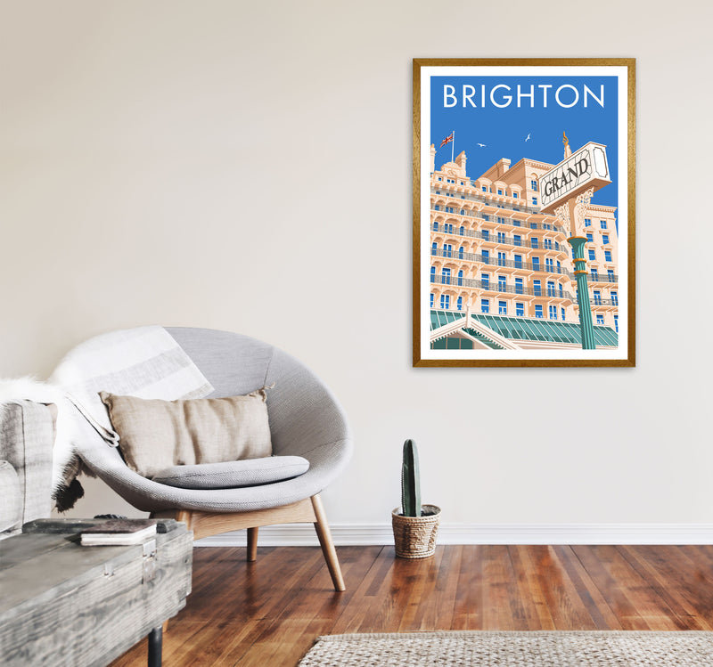 Grand Hotel Brighton Art Print by Stephen Millership A1 Print Only