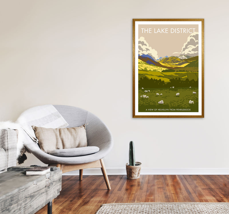 The Lake District Framed Digital Art Print by Stephen Millership A1 Print Only