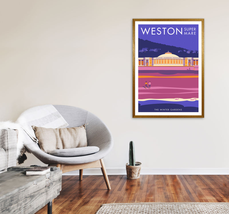 Weston-super-mare Art Print by Stephen Millership A1 Print Only