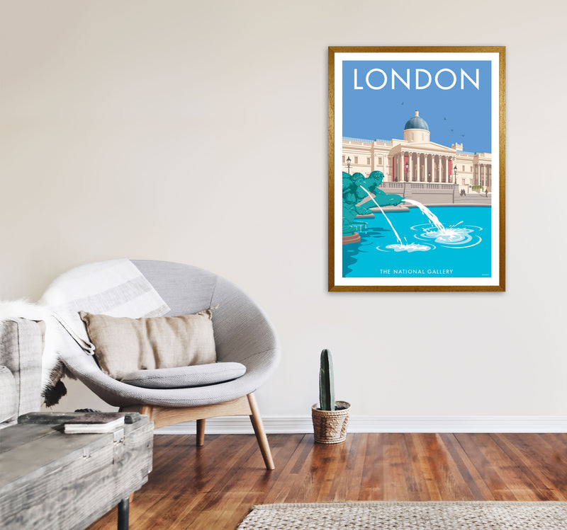 London National Gallery Art Print by Stephen Millership A1 Print Only
