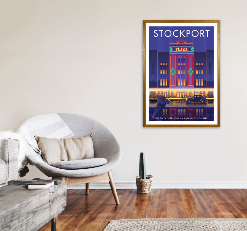 Stockport Plaza Framed Digital Art Print by Stephen Millership A1 Print Only