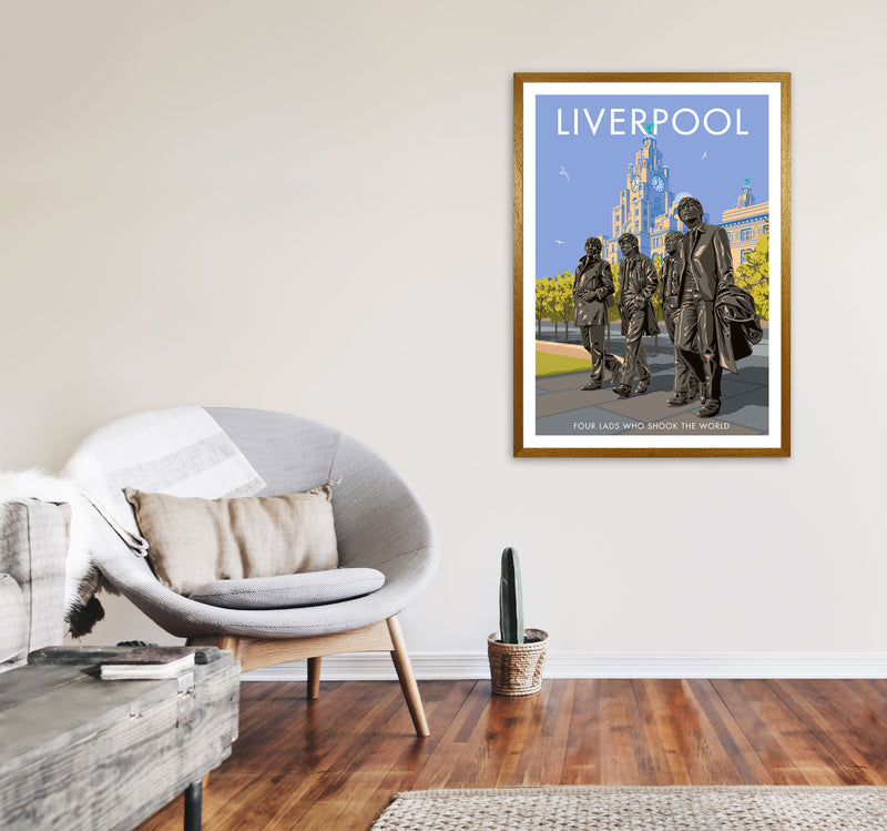 Liverpool Art Print by Stephen Millership A1 Print Only